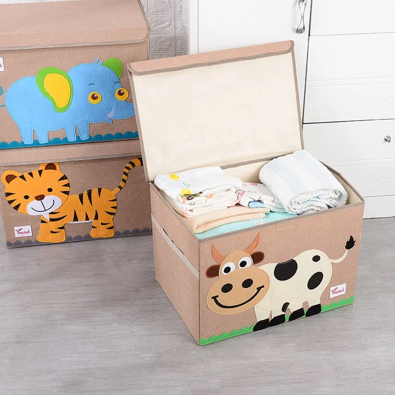 Cheap Wholesale Storage Basket Collapsible Stackable Kids Clothes Chest Boxes Organizers For Clothes
