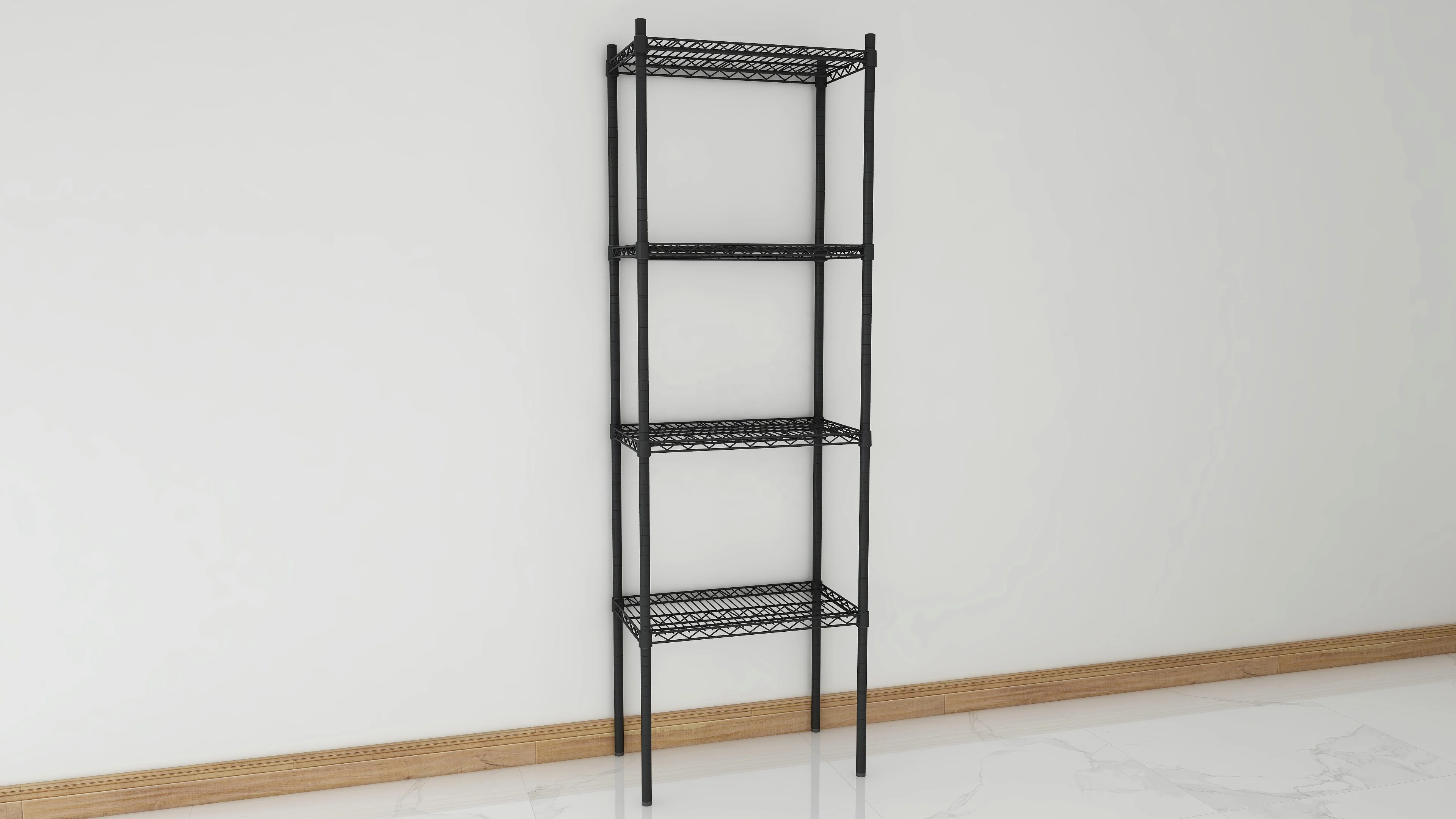kitchen shelving 4 tier  chrome shelving pole  wire shelving unit metal rack shelf