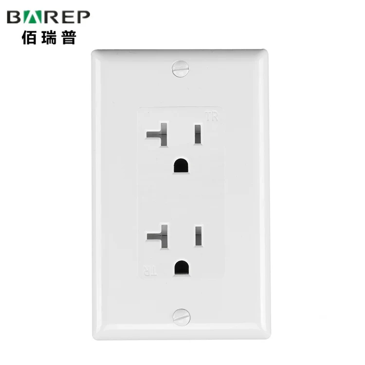 ODM electrical sockets and switches wall american usa wall socket duplex receptacle outlet UL listed
