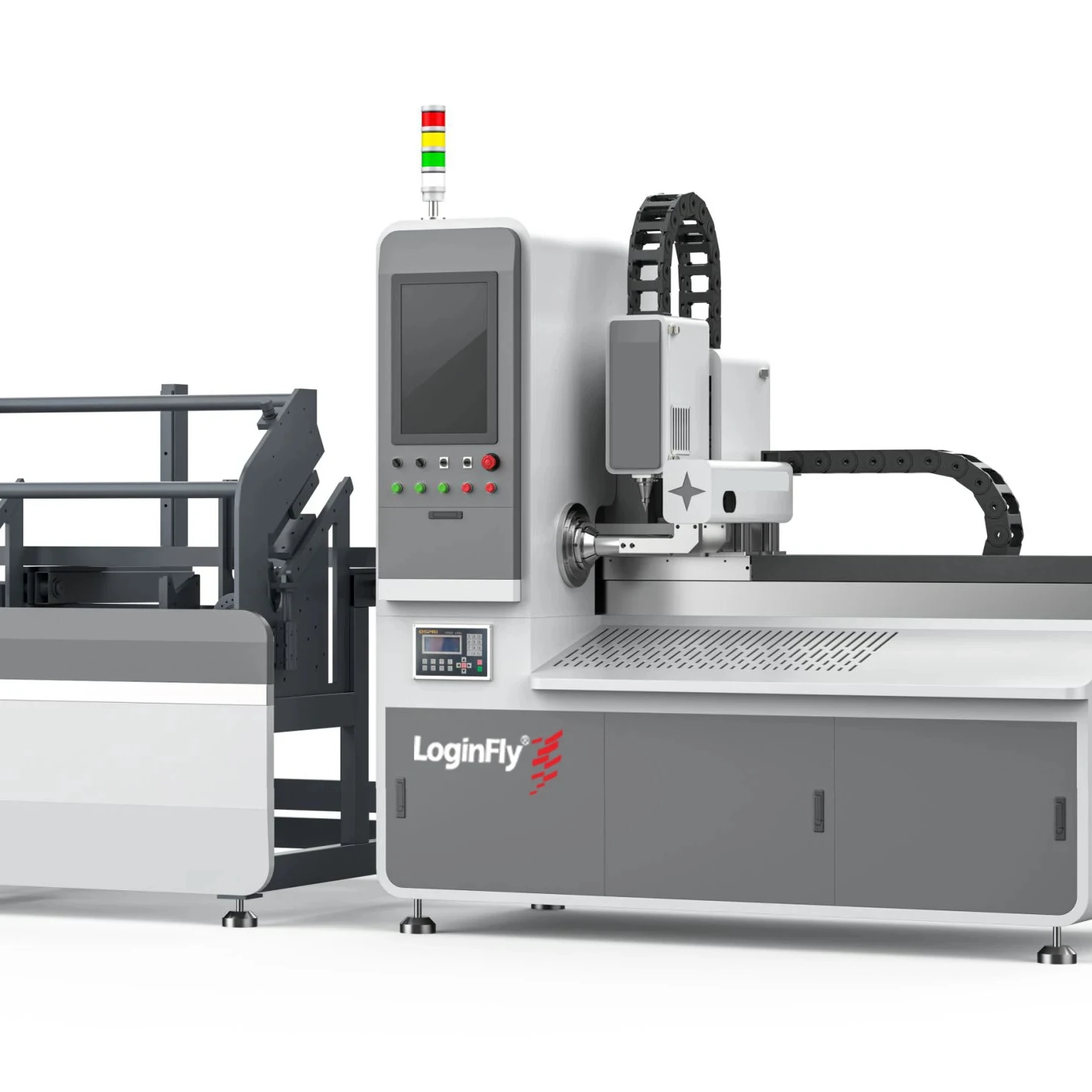 High Accuracy Automatic Metal Fiber Laser Pipe Tube Cutter Raycus Laser Source  Controller Servo Motor LAS PLT