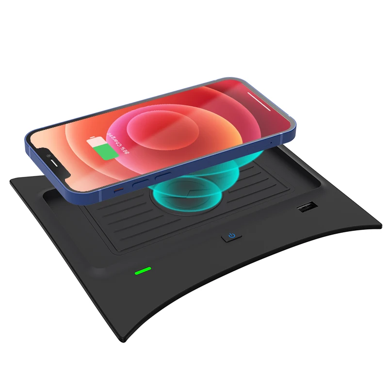 10W Car Wireless Charger for Nissan X-Trail2014-2021/Qashqai2016-2018 Charge Board Fast Charging Adapter Plate Quick Charger Pad