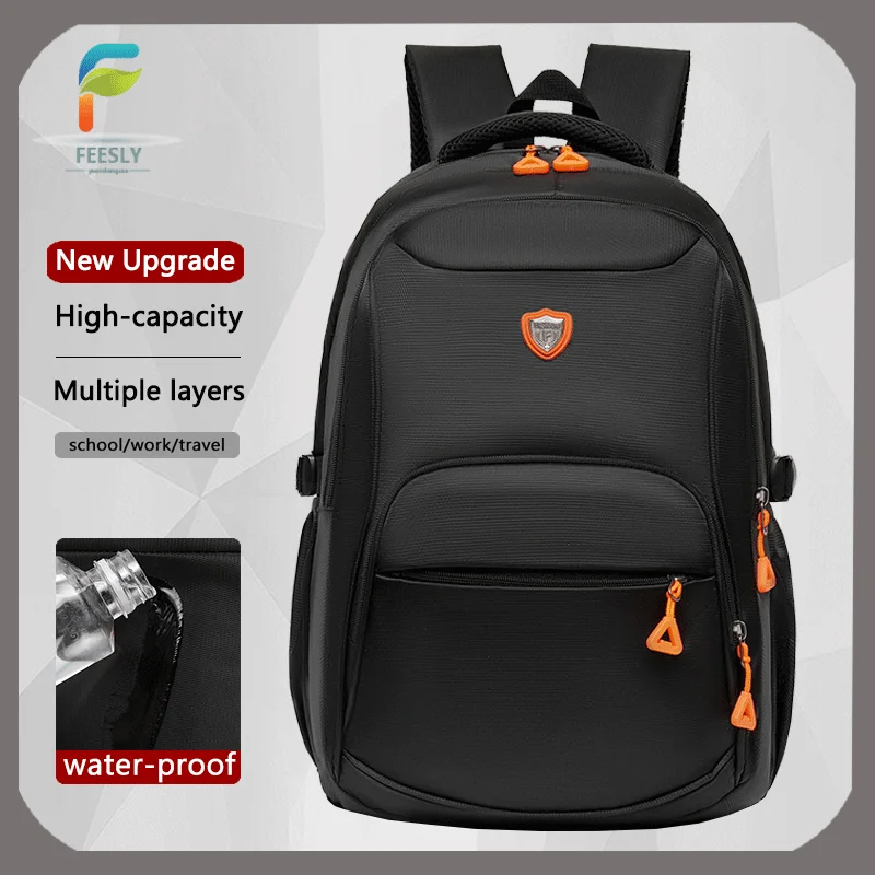 manufacturer wholesale customized large capacity laptop backpack bag waterproof polyester backpack high quality school bag