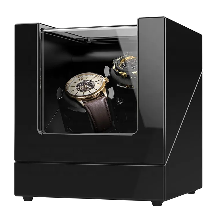 china new luxury fingerprint orbit tourbillon wooden 8 gyro display mabuchi mechanism watch winder
