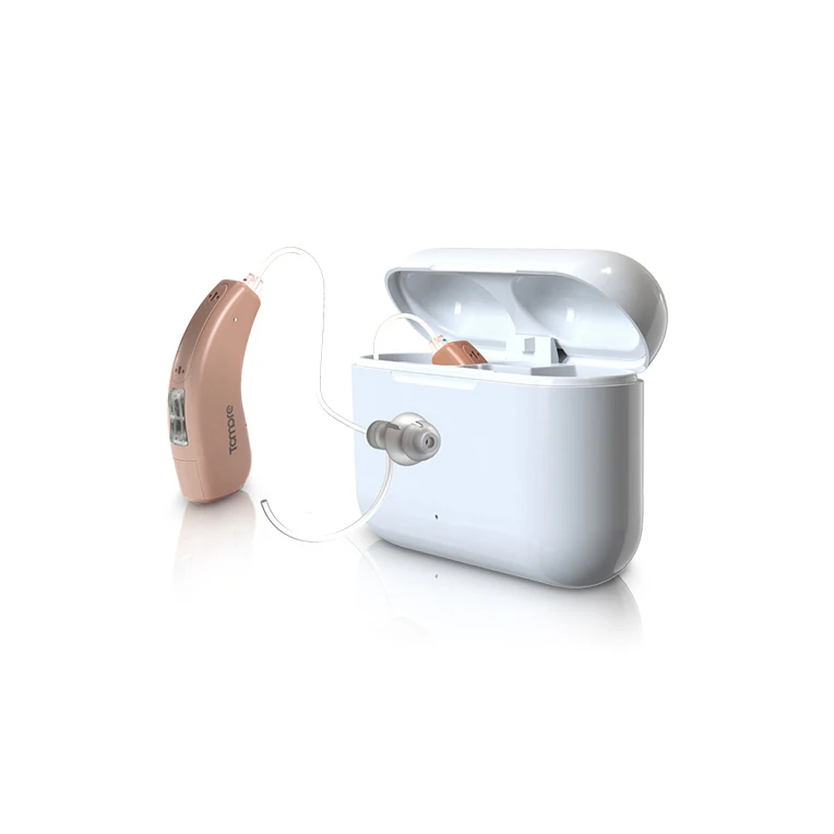 Voraiya High Quality Mobile App Control OTC BTE Rechargeable Digital Hearing Aid For The Elderly