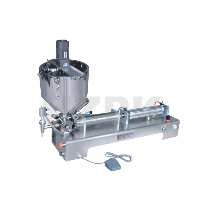 Price Semi-auto Horizontal Single Nozzle Paste Filler 200-1500ml Juice Water Oil Plastic Milk Bottles Glass Metal