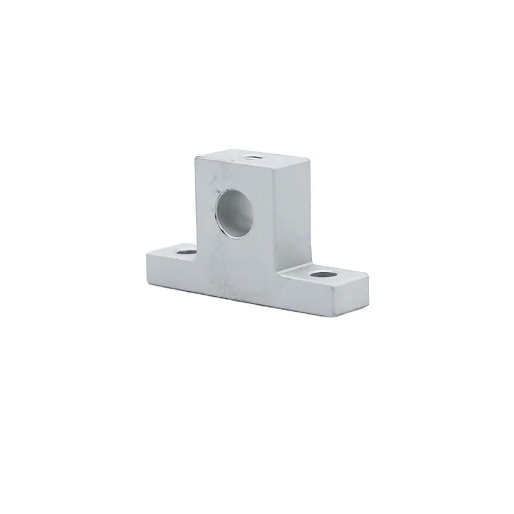 New GCJ08 3mm 20mm 50mm Shaft Aluminum Linear Motion Rail Clamping Guide Support Screw Fixing Shaft Support for CNC Machine