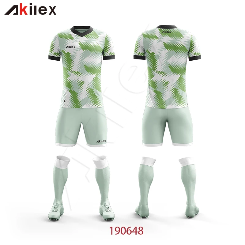 Sublimation Printed OEM Service low MOQ soccer T-shirt football and shorts football for men
