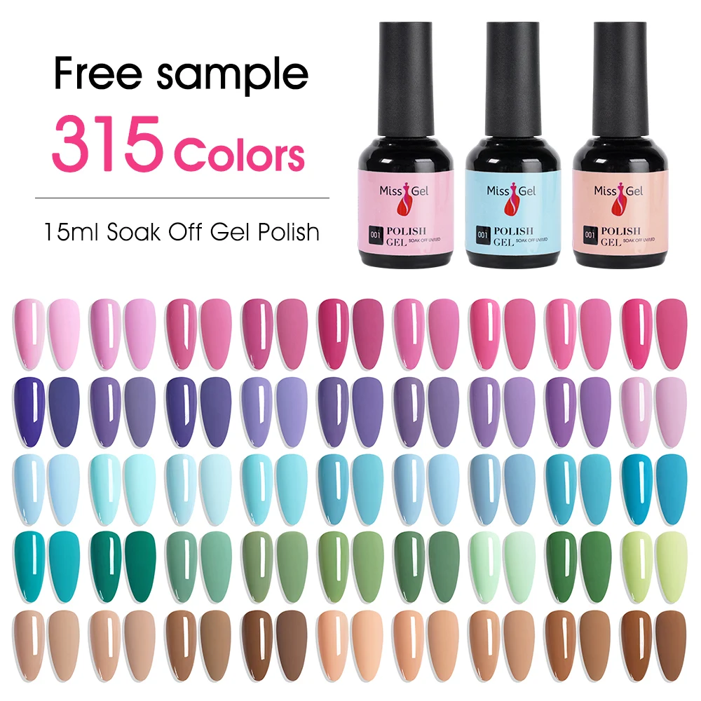 High Quality Wholesale Bulk Organizer Custom Private Label 15ml Hema Free Nail Gel UV Ongle Professionnel