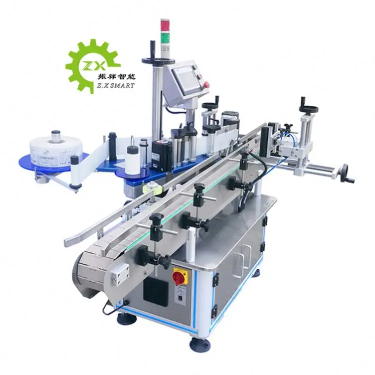 Gold Supplier Horizontal Pneumatic Syrup Engine Oil Labeller