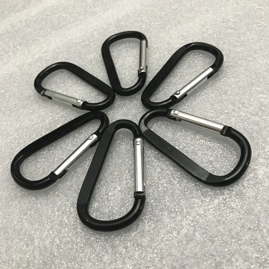 
D-Ring High Strength Carabiner Key Chain Flat Climbing Hook 
