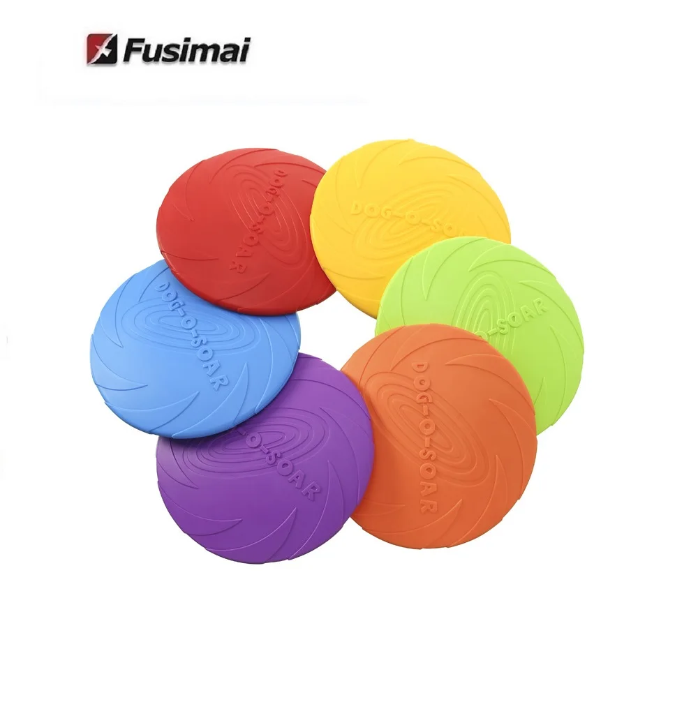 
Fusimai Pet Floating water training to throw toys Pets Dog Silicone Bite Resistant Frisbeed 