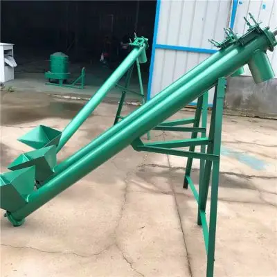 stainless steel screw conveyor auger screw conveyer feeder wth hopper
