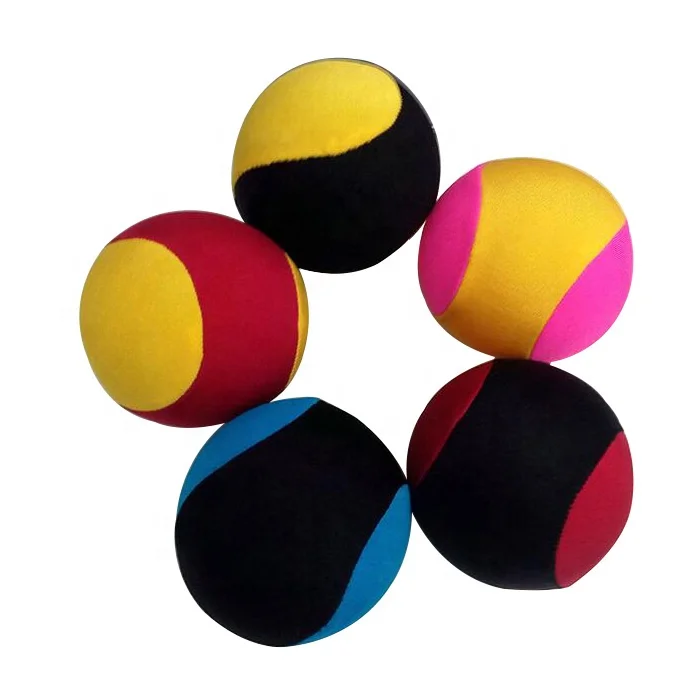 Hot Sell High Bounce Fabric Wrapped TPR Stress Ball Power ball Skimming Water Bounce Ball
