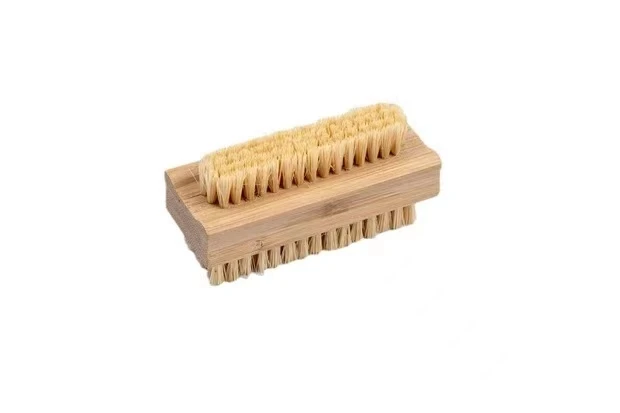 High Quality Wholesale Custom Logo Beech Sisal Cleaning Washing Brush Nanzhu Bristle Wooden Nail Brush