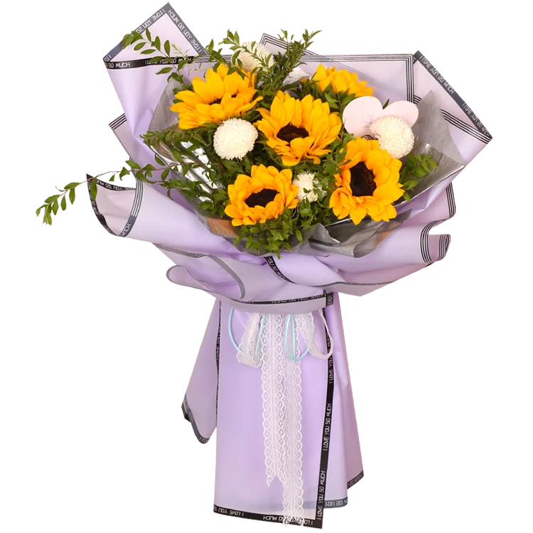 factory outlet wholesale  korean  100%waterproof matte flower bouquet wrapping paper