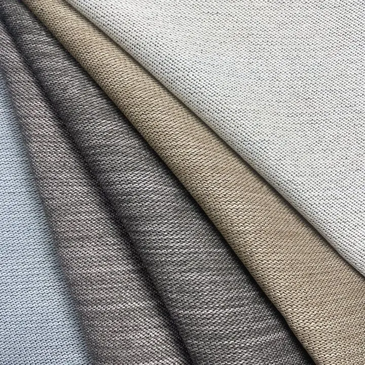 Customized Width 280cm 100% Polyester Faux Linen Fabric For Sofa Curtain Home Textile Manufacturer Stock Wholesale