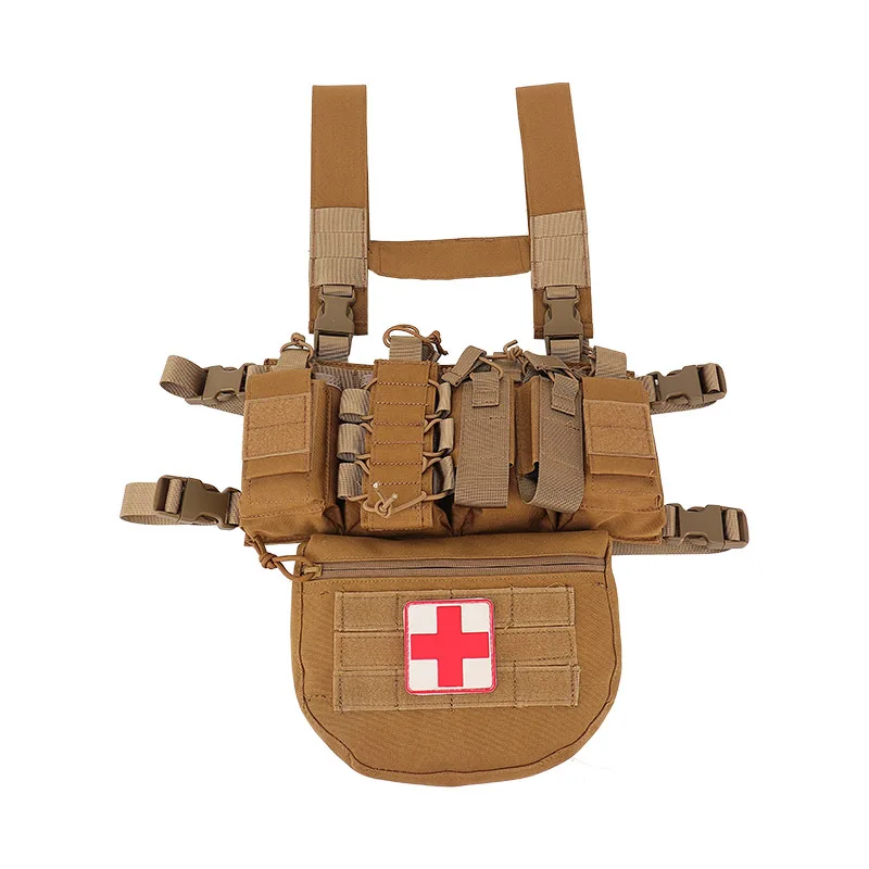 JINFEI Tactical Sub Abdominal Drop Down Belly Utility Bag For D3 Chest Rig MK3 Vest Universal Sack Pouch Ammo Carrie Pack