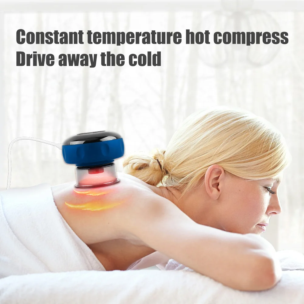 Electric Cupping Massager, Rechargeable 6/12 Speed Professional Intelligent Cupping Therapy, Portable Scraping Tool for Home