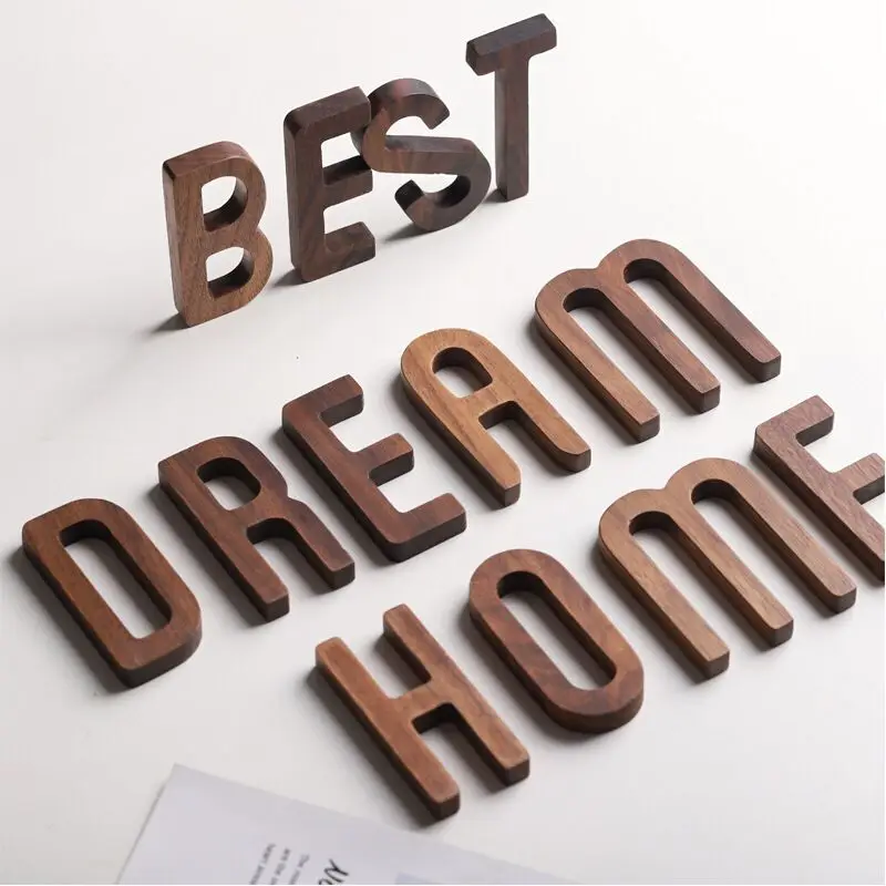 DIY wood alphabet  wood letters decorated letters wooden words