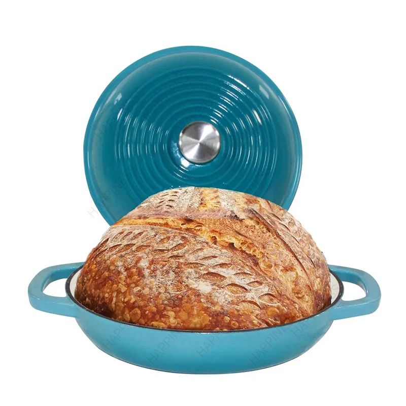 Hot selling enameled cast iron cookware for bread baking loaf pans and pans