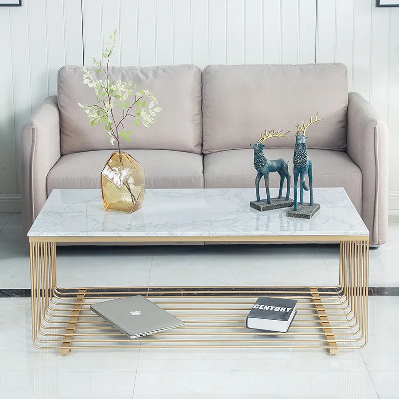 
new arrive wholesa modern simple square marble office coffee table living room furniture leisure chinese rock plate tea table 