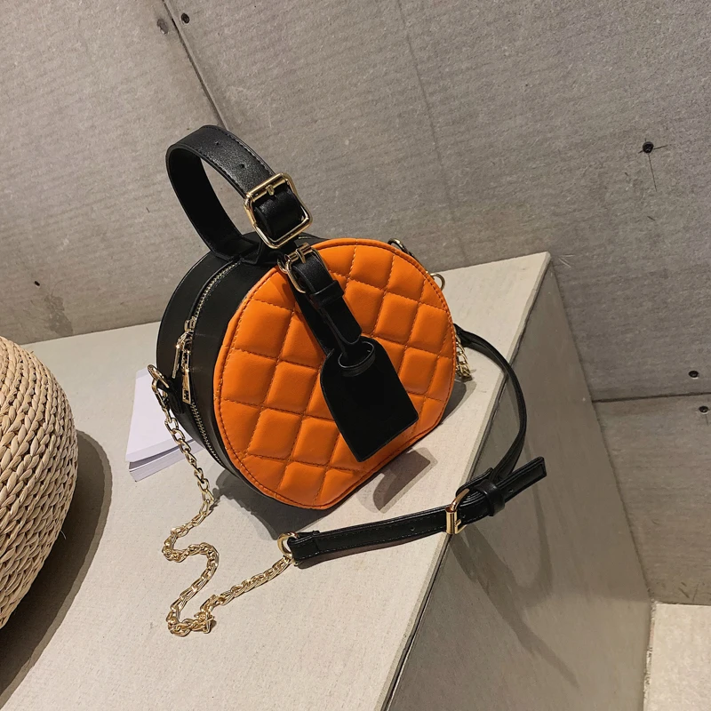 fashion lingge embroidery thread circular wholesale ladies leather handbags shoulder bags women handbags