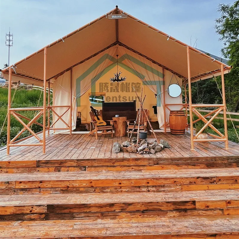 China manufacturer luxury glamping hotel room resort tent