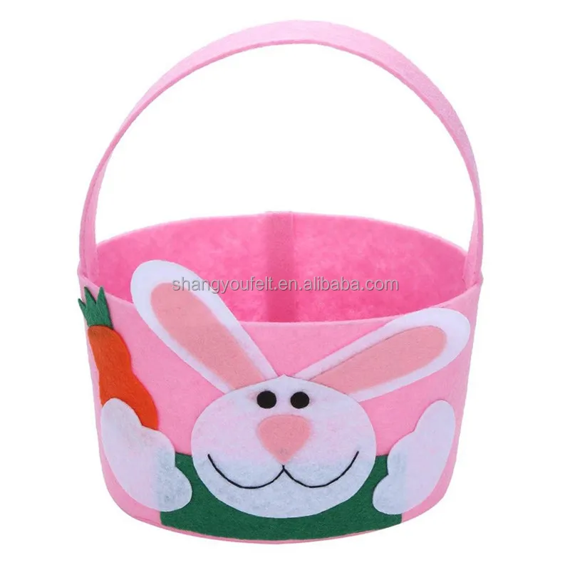 Kids Candy Egg Toy bu Nursery School Family Easter Party Easter Felt Easter Bunny Basket