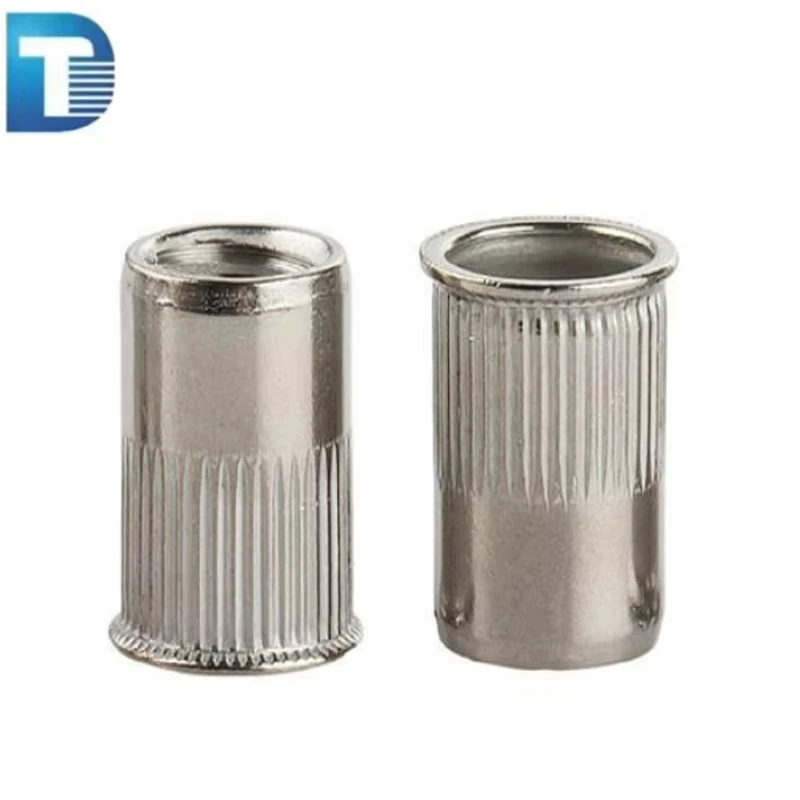 M3 M4 M5 Polished Stainless Steel Brass Hex Nuts Made 304 316 316L 70 80 AISI Small Flat Head Serrated Rivet Nuts Metric