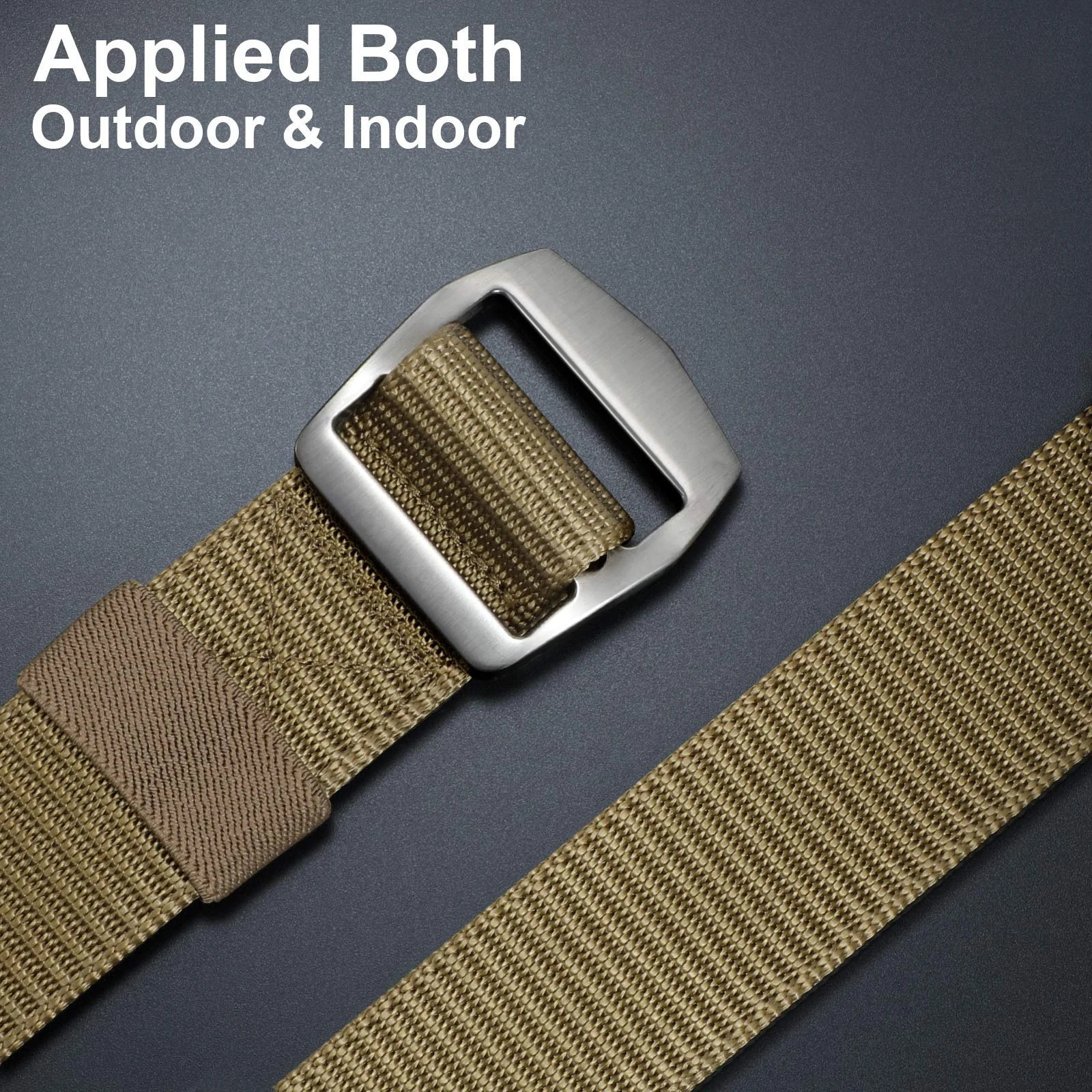 Men Nylon Belt Men Factory Wholesale  Woven Nylon Tactical Belt with Quick Release Buckle