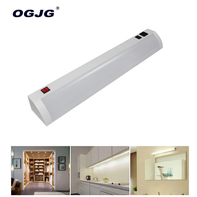 OGJG ETL aluminum profile dimmable kitchen under cabinet 2ft 3ft 4ft 5ft motion sensor wall mounted LED linear light