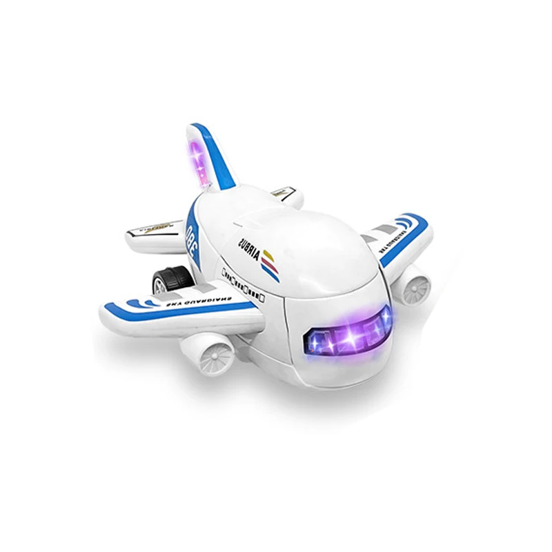 Детская игрушечная Беговая железная дорога 2-в-1 Boeing самолет деформации робот с легкой