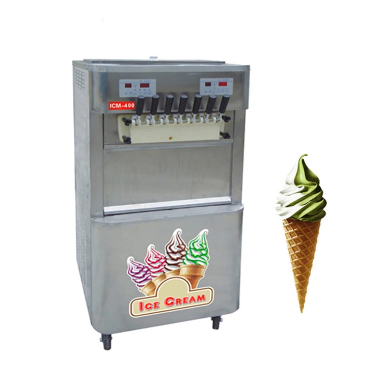 High Quality CE Approved Commercial 4+3 Mixed Flavors Soft Ice Cream Machine