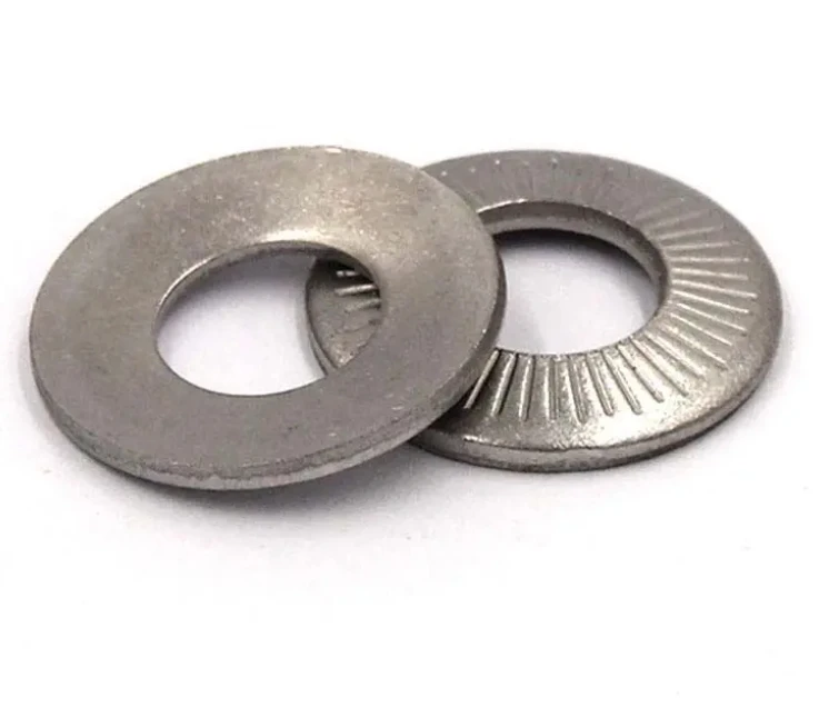 304 316 Stainless Steel M3 - M20 DIN 6908 M4-m30 Carbon Steel Washer Din9250 Conical Knurled Spring Washers
