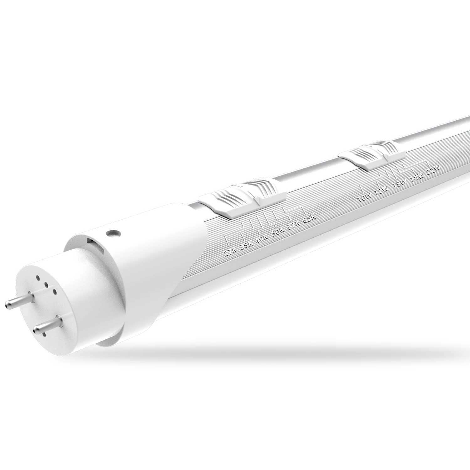 Banqcn dlc listed t8 type b tubes lights led aluminum+pc cover 6cct & 5wattage selectable high-brightness no stroboscopic