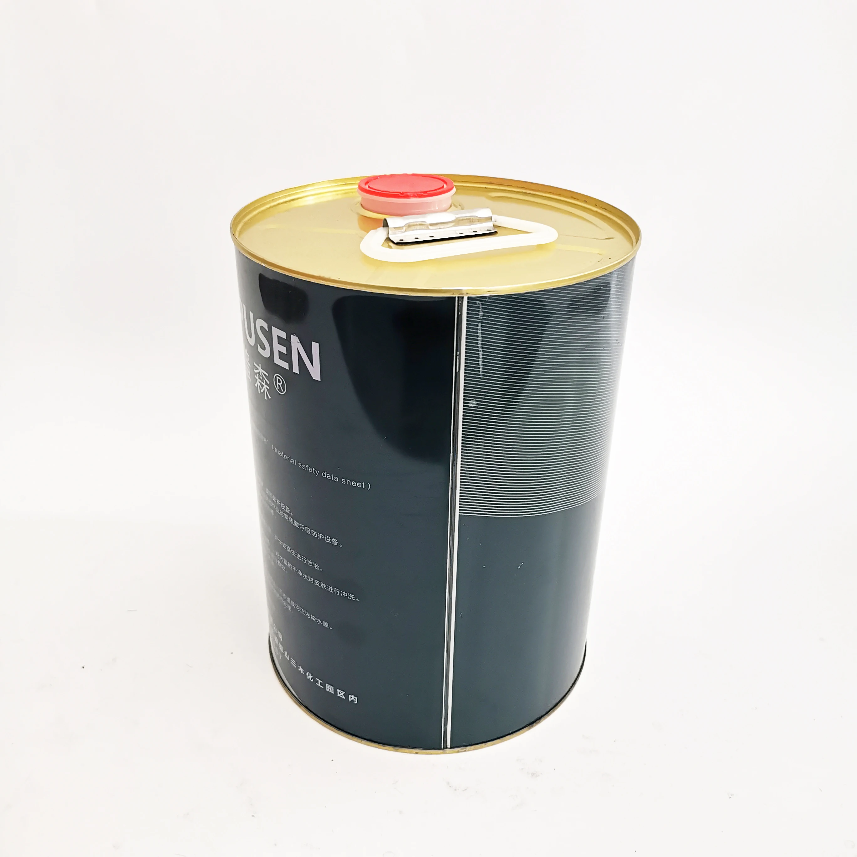 customize 5L empty metal engine oil drums with plastic handle plastic spout