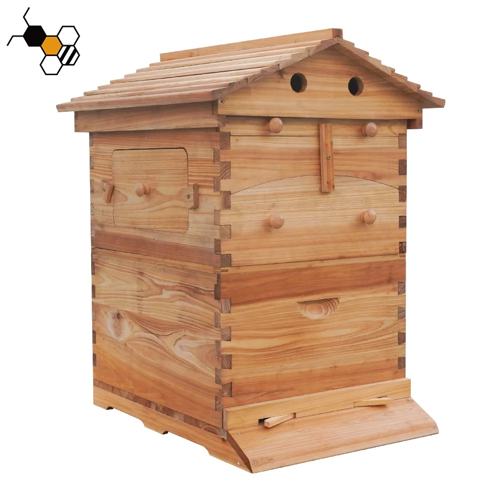 Smart High Free Flowing Bee Hive Box Beekeeping Self Flowing Beehive With Honey Harvesting