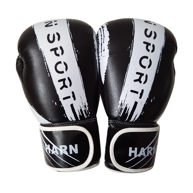 
harn wholesale professional leather training boxing gloves oem custom logo kick boxing gloves 
