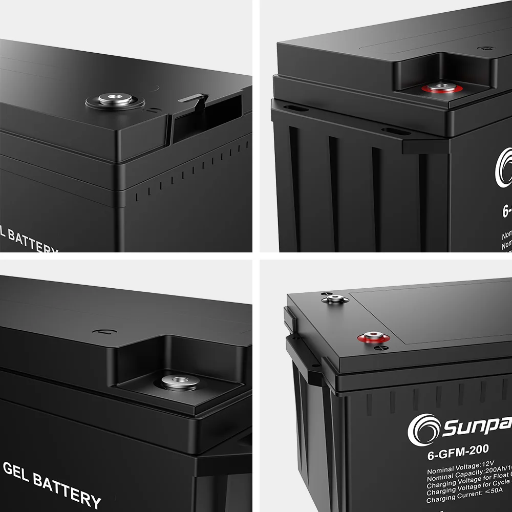 Солнечная гелевая батарея Sunpal 12V 100Ah свинцово-кислотная зарядное устройство с положительной пластиной