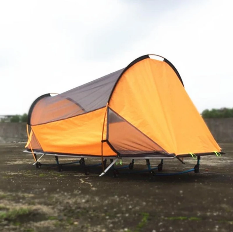New Off-Ground Camping Family Tent Bed Hanging Folding To Increase Single March Waterproof Camping Tent Fishing Self-Driving