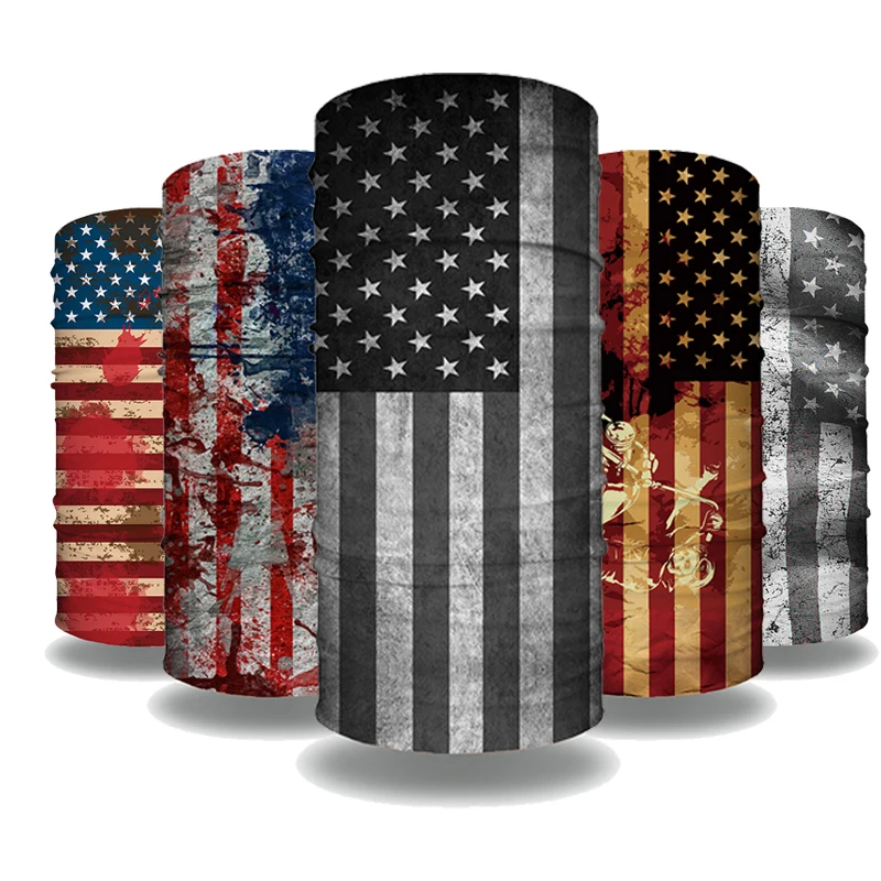 Wholesale Factory Flag Buffs Selling Promotional Silk Custom Printed Neck Gaiter For Unisex Wear Fishing Bandana