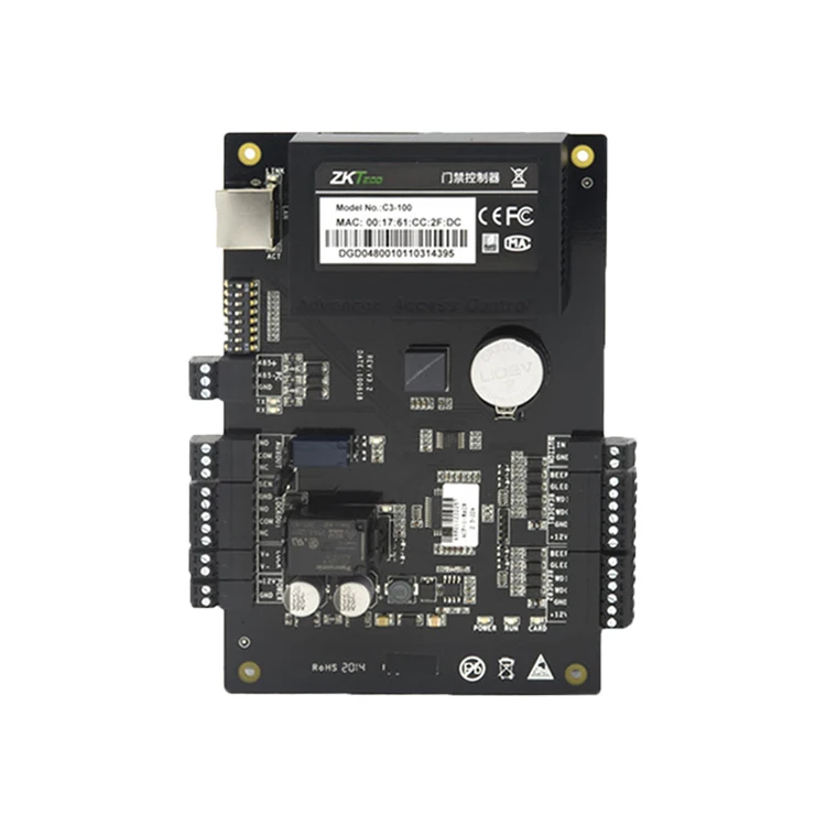ZK C3-100 tcp ip network door access controller wiegand rfid pcb automatic door access control board with free sdk