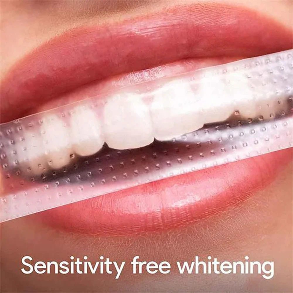 Neateeth Teeth Whitening Strips Fast Result 14 Treatment With Peach Flavor Toothpaste 60g Travel Size