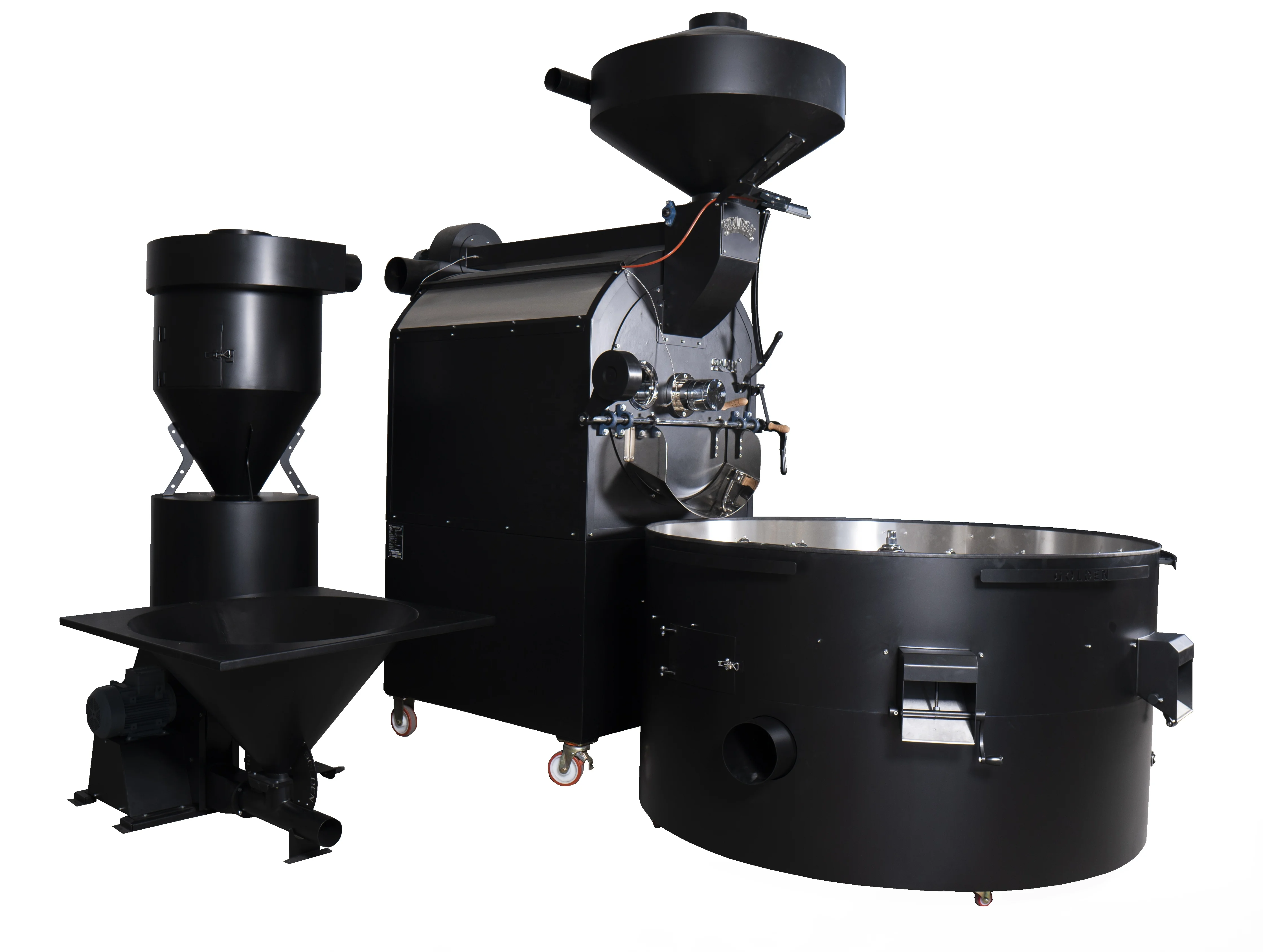 
GR120 Golden Coffee Roaster Hot Air Technology 120 KG Batch Capacity Industrial Coffee Bean Roasting Machine 