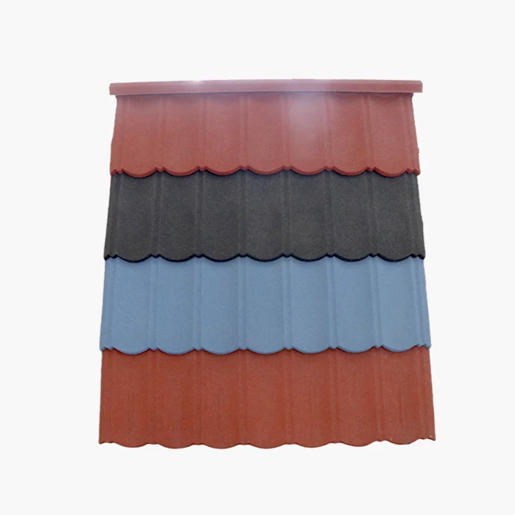 Decorative Color Stone Coated Metal Aluminum Roof Tiles Metals Roofing Sheet for Shingle House Villa