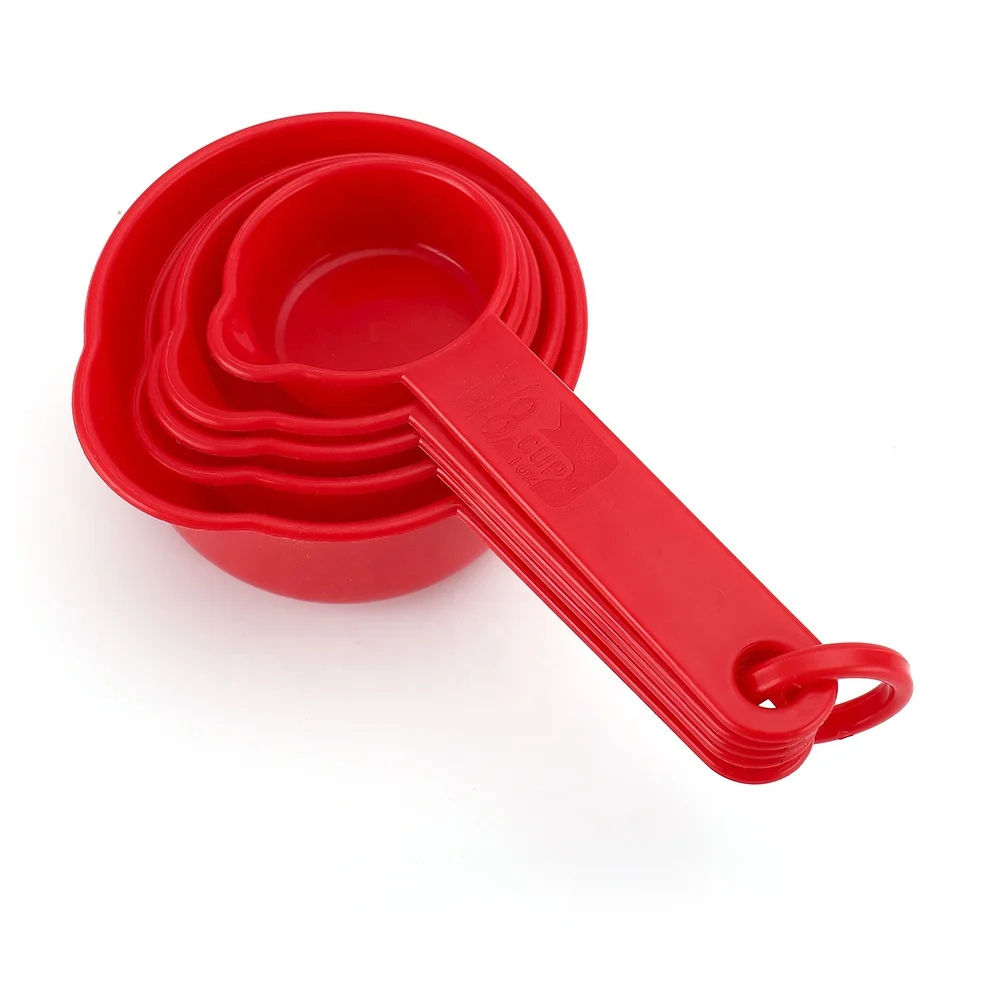 Инструмент для выпечки красный несколько 1oz 8oz муки кофе в зернах все одном мерная ложка чашка набор