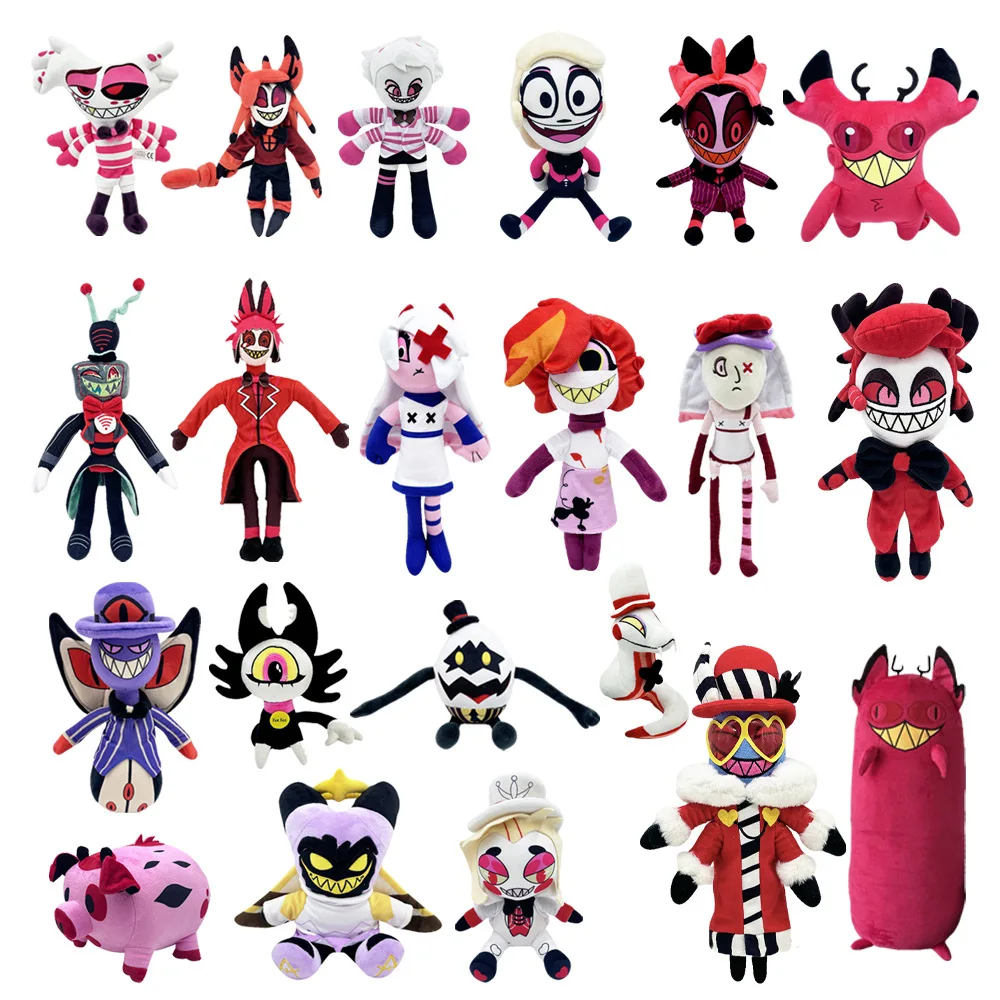Cross-border New hazbin Hotel Alastor Plush stuffed New arrival hazbin Hotel Alastor plush toys best selling