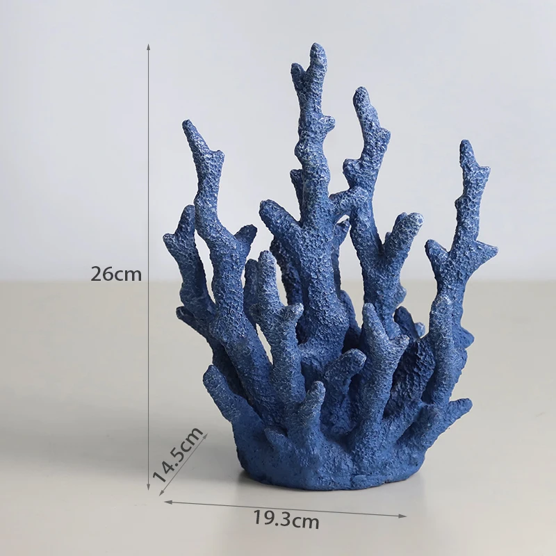 Redeco New Material Novelty Resin Coral Home Decor Sculpture Simulation Coral Ornament Resin Crafts For Gifts Home Decoration