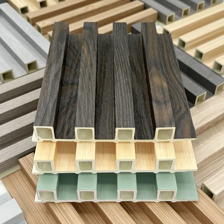 decorative interior wallboard wall panel wpc bamboo fluted wall panel wpc wall panel