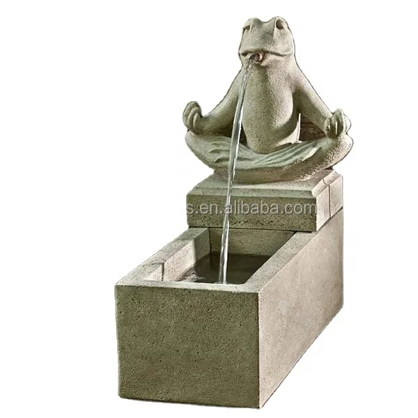 Популярный песчаный садовый фонтан zen frog для использования вне помещений или в